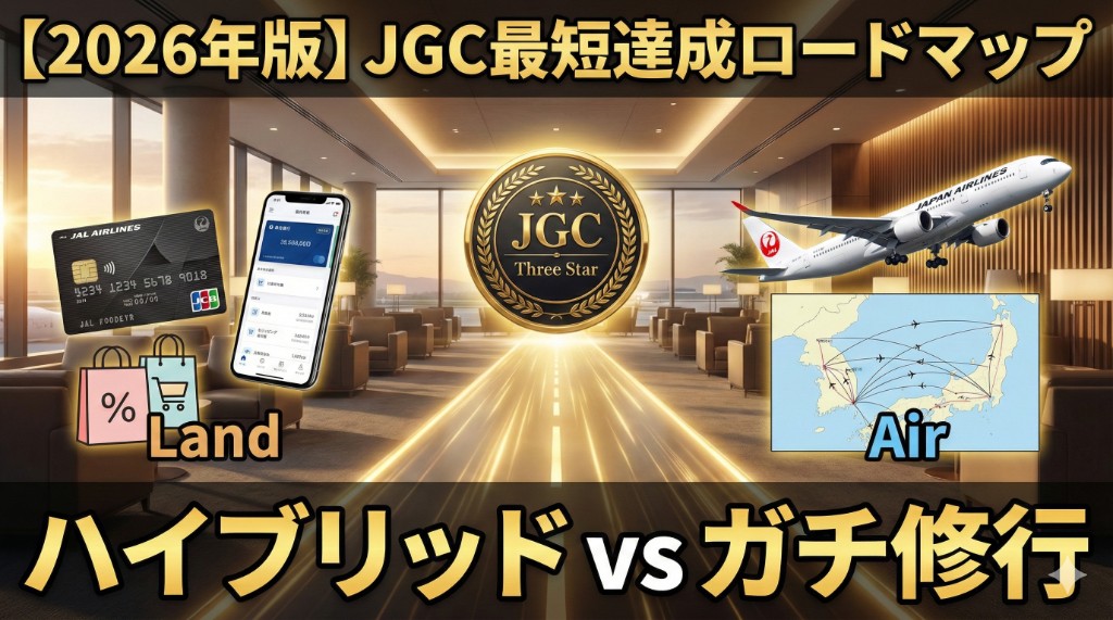 【完結編】JGCへの最短ルート決定版！タイプ別「黄金のロードマップ」2026